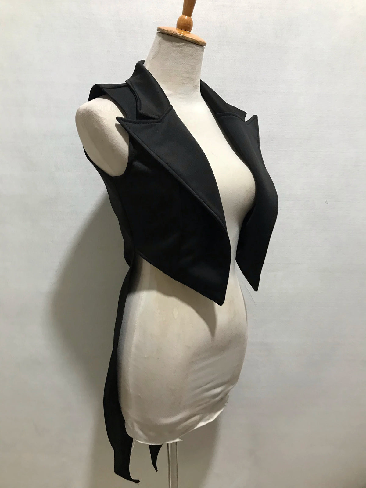 Black And White Tailcoat Dance Performance Costume for Women