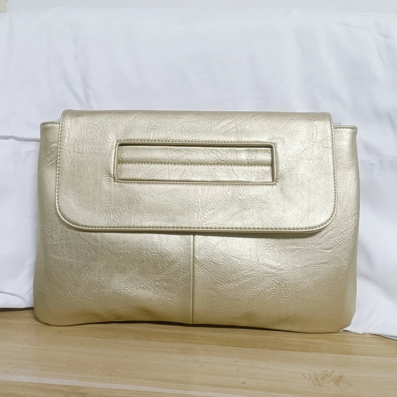 Elegant PU Leather Crossbody Envelope Clutch Bag for Women