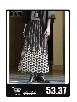 [EAM]  Women Black Cross Bandage Short Blazer New Lapel Long Sleeve Loose Fit  Jacket Fashion Tide Spring Autumn 2025 1T126