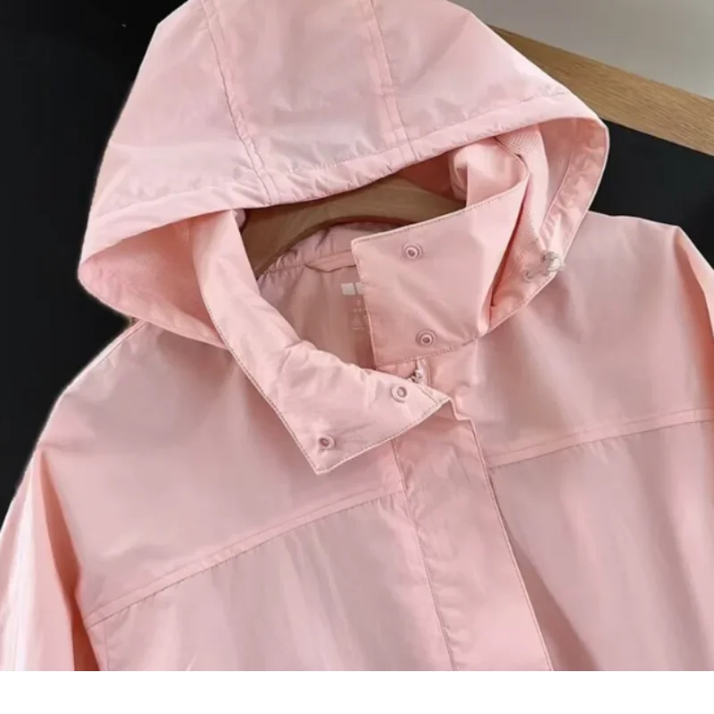 Lightweight Stand Collar Zippered Bomber Jacket For Women