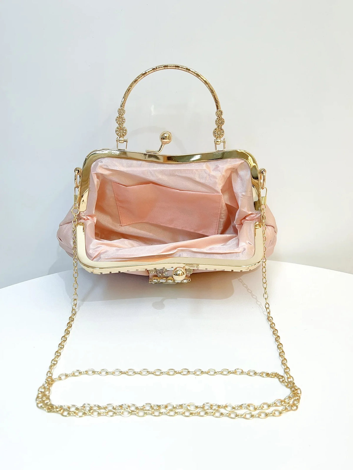 New Dinner Women's Bag Luxury Brand Fashion Handmade Diamond Women's Handbag Shiny Banquet Mini Shoulder Bag High Quality
