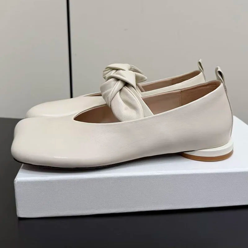 Butterfly Knot Mary Jane Flats