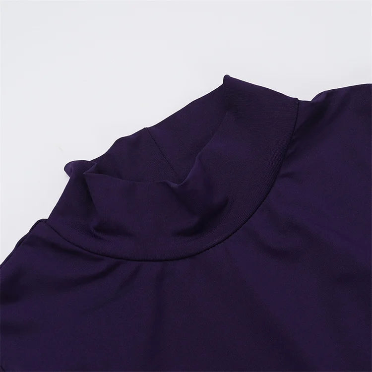 Backless Sleeveless Maxi Dress With High Collar for Women