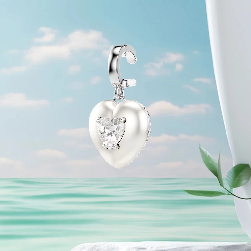 Pearl Crystal Necklace and Earring Jewelry Set for Women