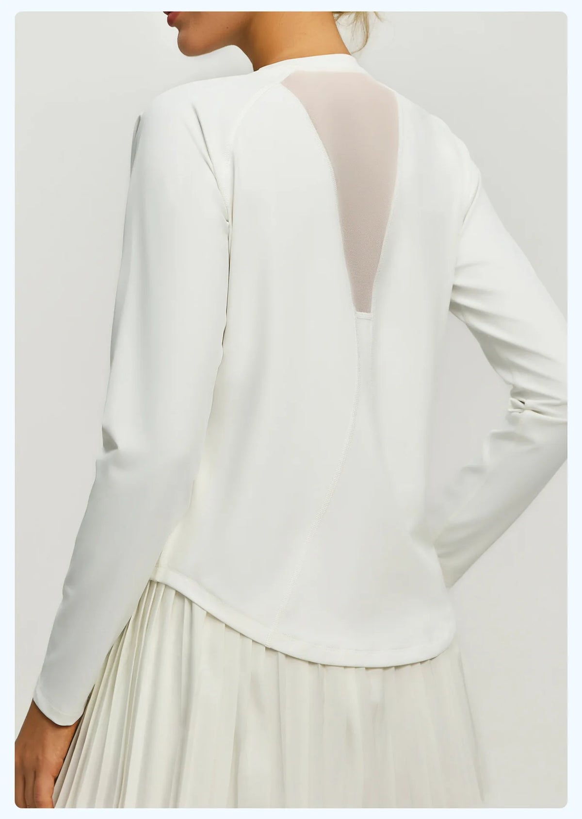Breathable Loose Mesh Long Sleeve Yoga Top for Women