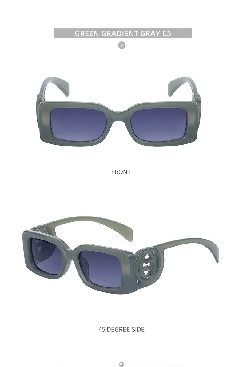 Oversized Square Gradient Sunglasses