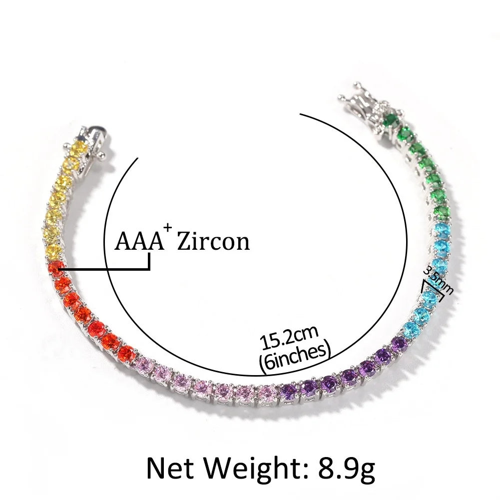 Rose Gold Plated Zircon Sterling Silver Bangle for Women