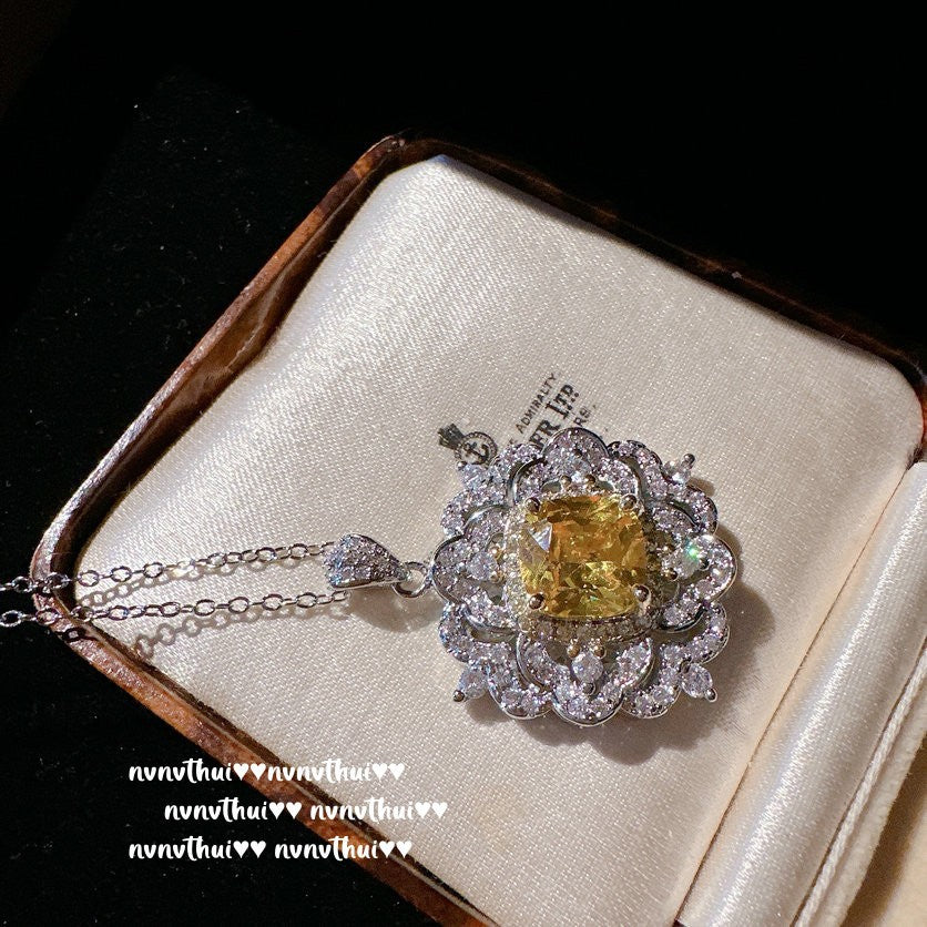 Elegant Princess Cut Zircon Wedding Jewelry Set for Women