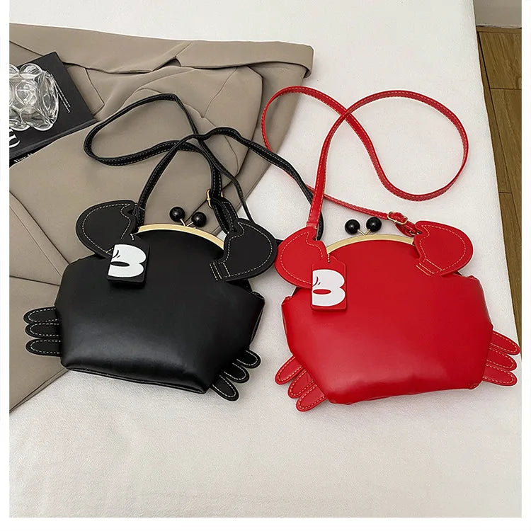 Crab Crossbody Handbag With Coin Purse