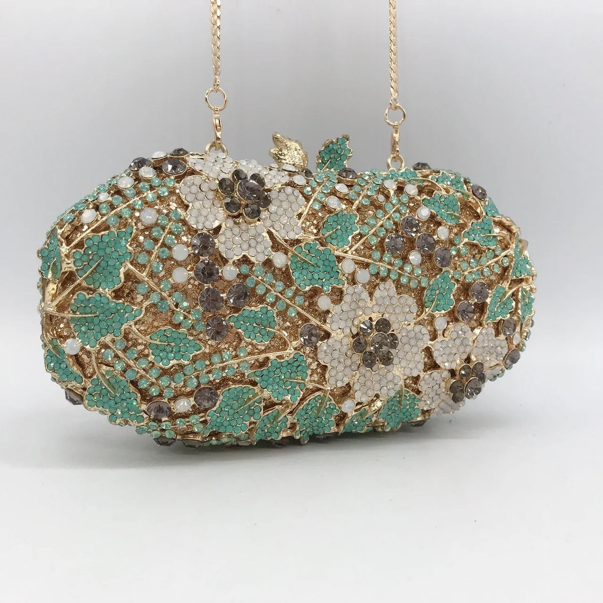 Sparkling Rhinestone Crystal Evening Clutch Bag for Women