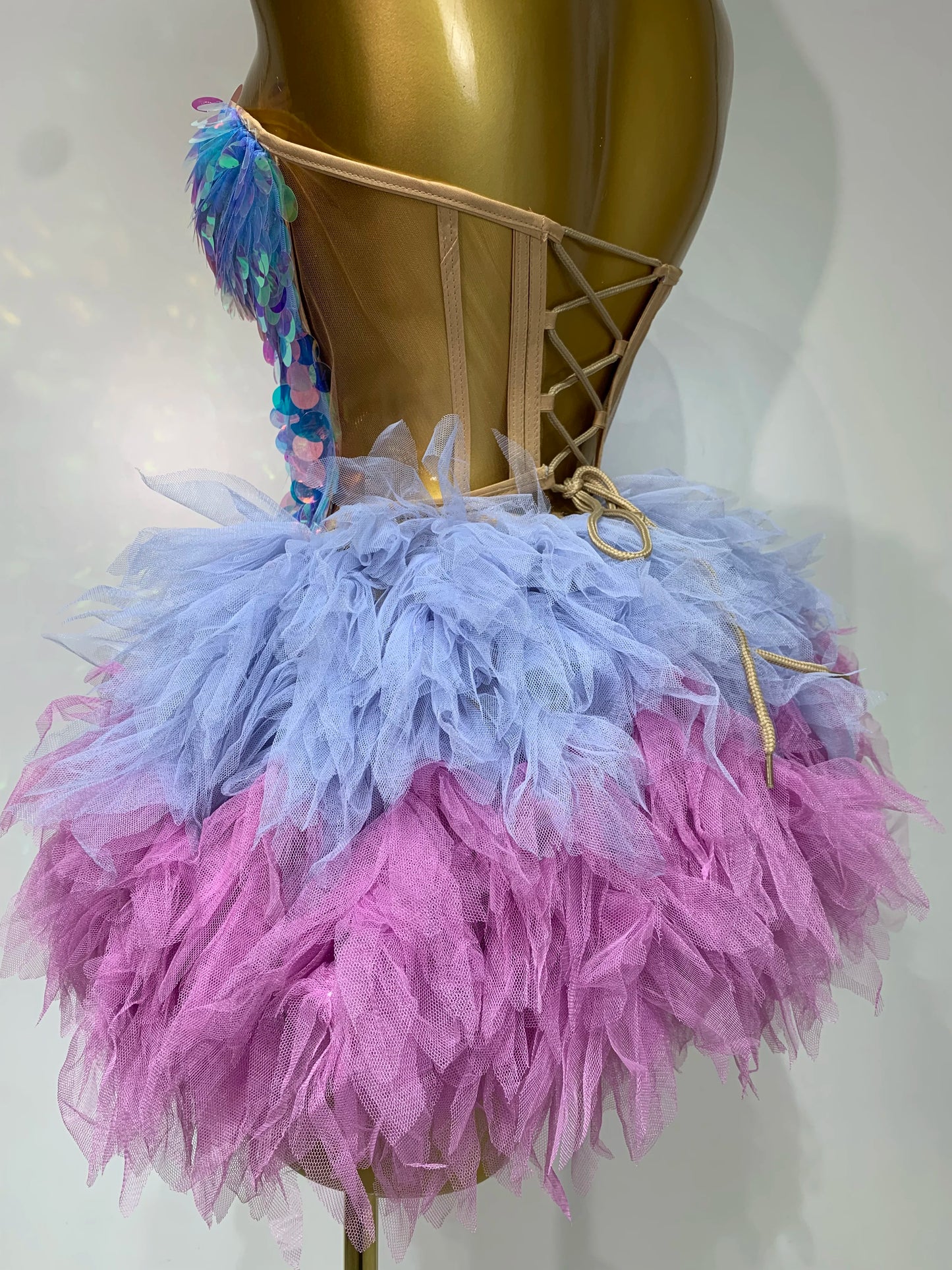 Sparkly Black Sequins Two Pieces Set for Women Party Evening Prom Celebrate Birthday Photo Shoot Dress Nightclub Dance Costume