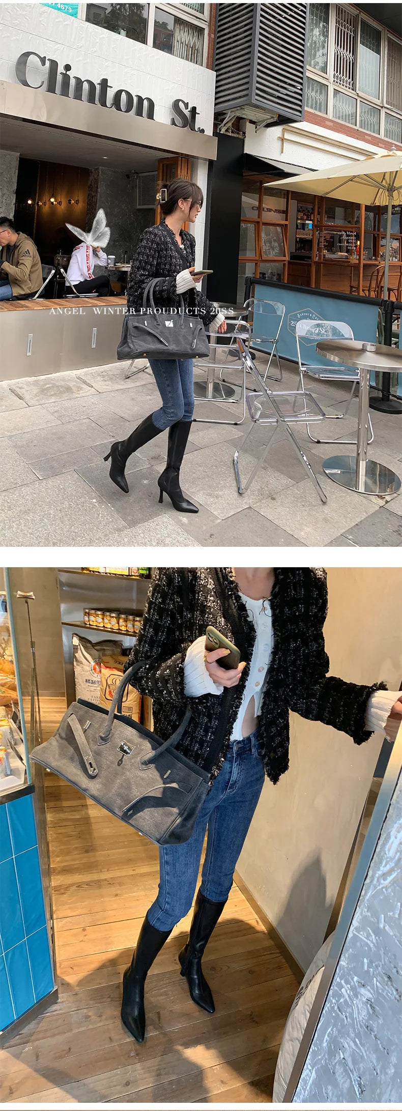 Square Heel Over The Knee Boots