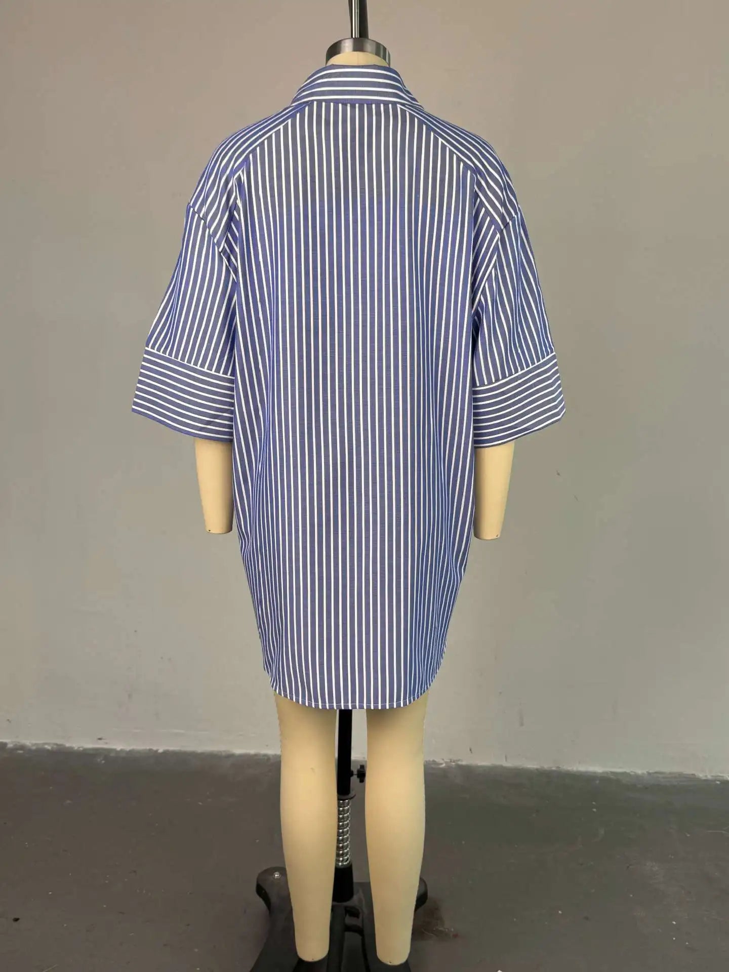 Casual Women's Shirts Striped Button Down Elegant Loose Lady Office Blouse Fashion Versatile Top for Female New 2025 Summer