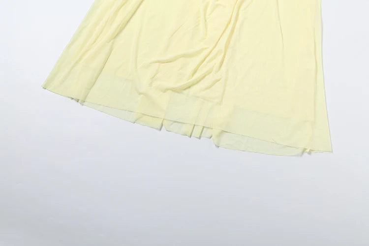 See-Through Halter Chain With Sleeveless Low-Neck Backless Gown for Women