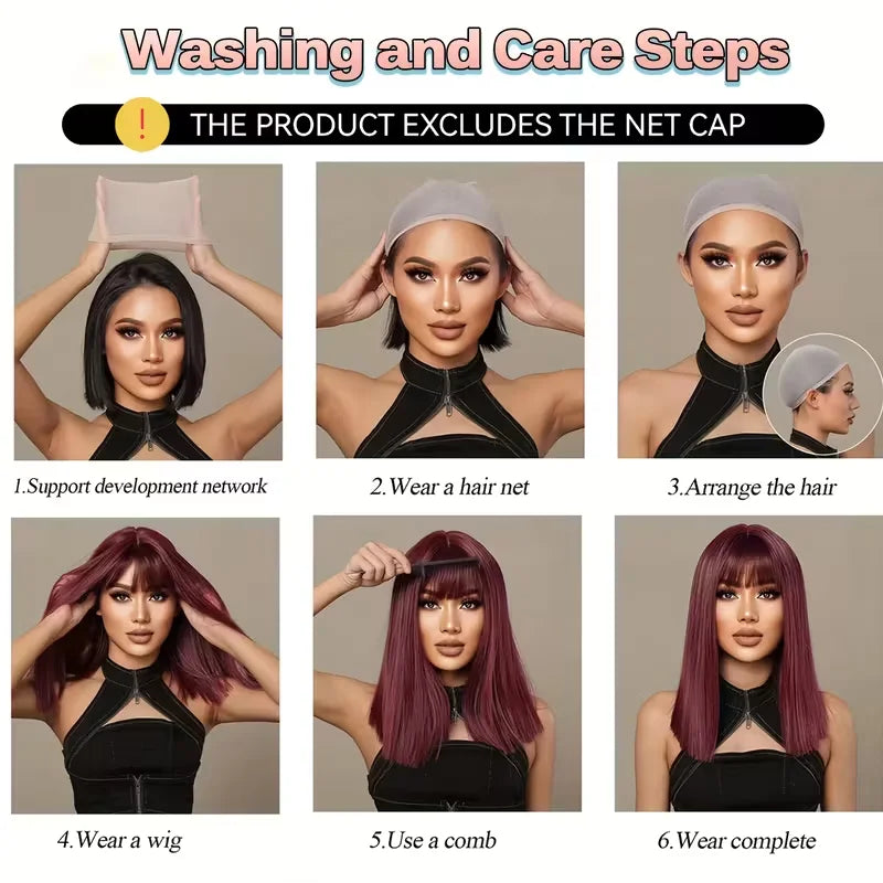 Short Blonde Layered Bob Pixie Human Hair Wig for Women
