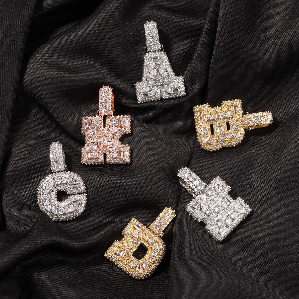 Cubic Zirconia Initial Pendant Necklace