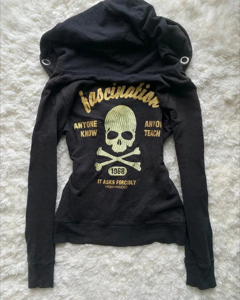 Harajuku Gothic Drawstring Hoodie