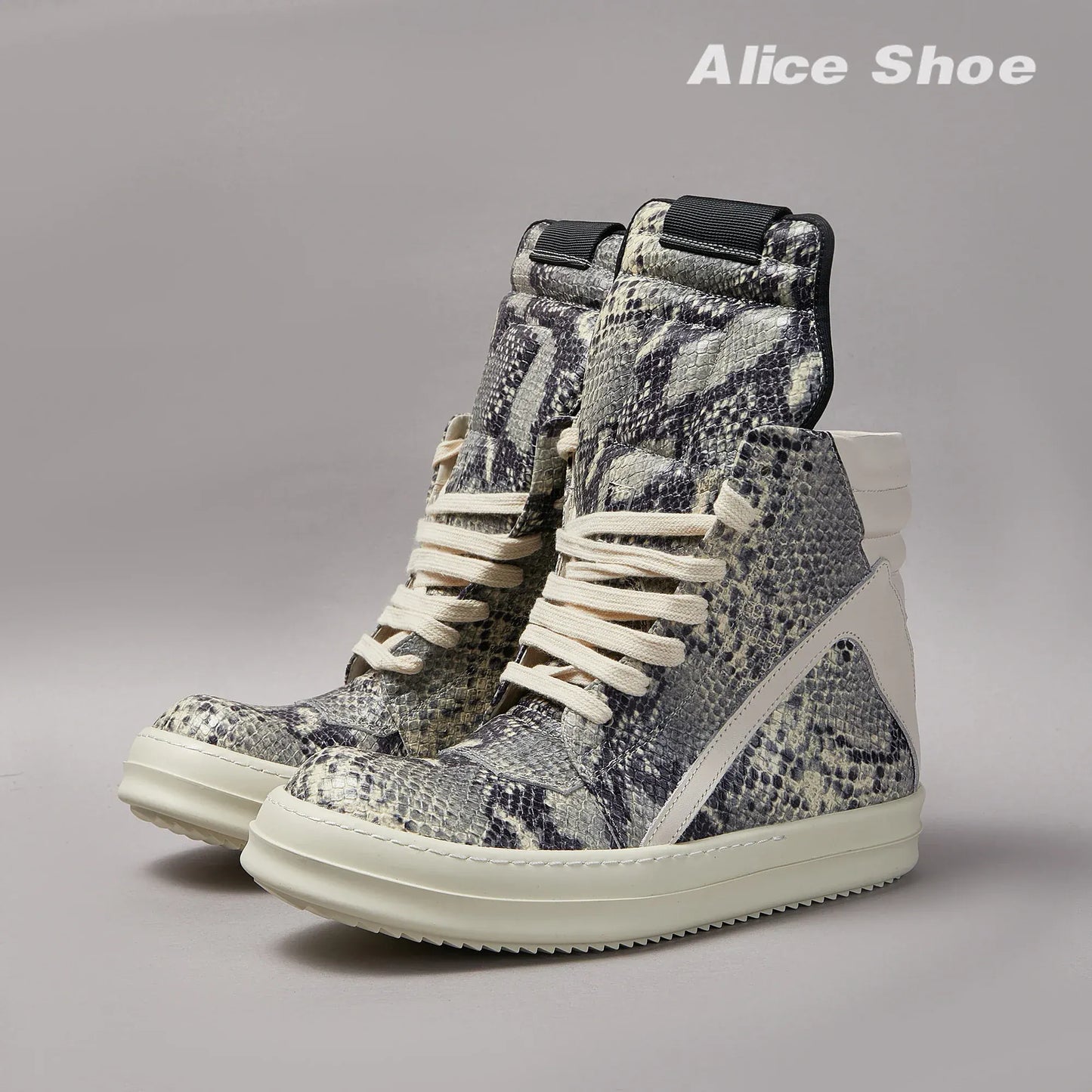 Premium Leather Platform Ankle Boots