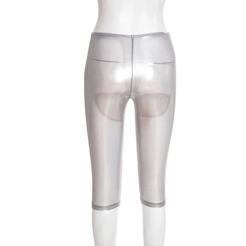 See-Through Lingerie-Inspired Clubwear Shorts for Women