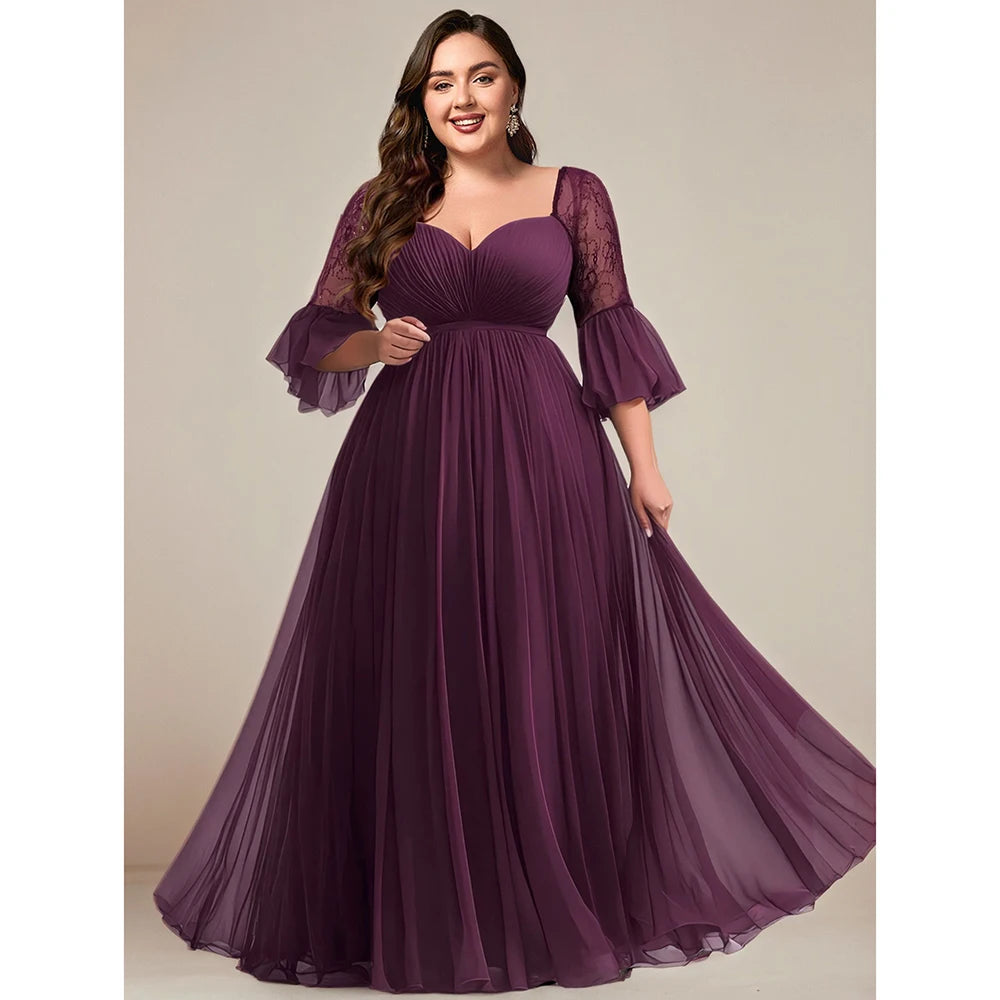 Crushed Diamond Lace Maxi Dress