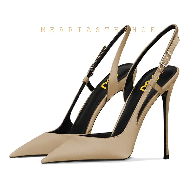 Black Lace Mesh Pointed Toe Side Open Slim High Heel Sandals For Women