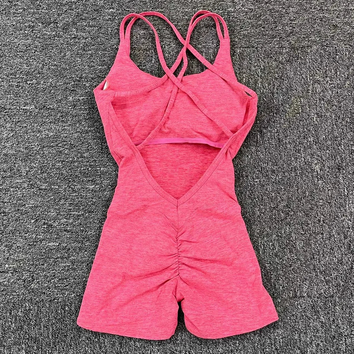 Cross-Back Pad Support Jumpsuit
