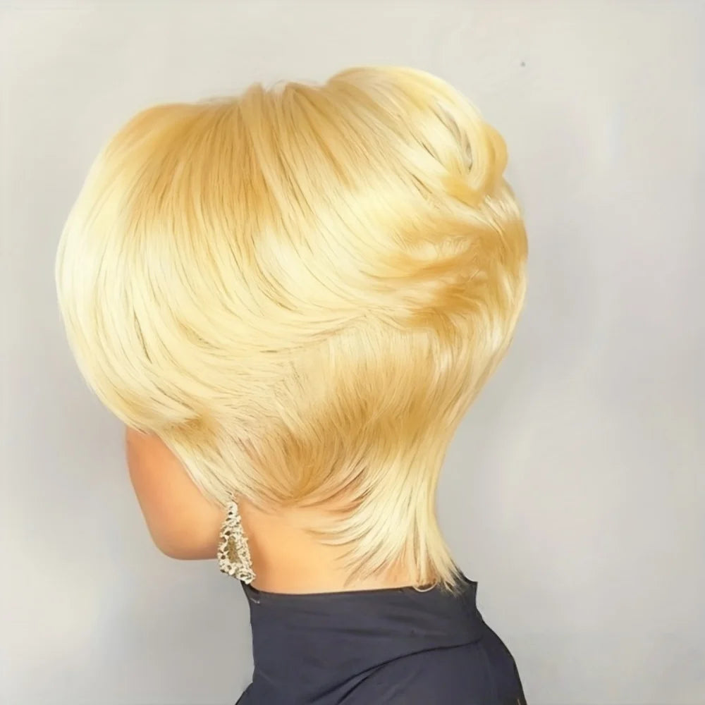 Finger Wave Brazilian Human Hair Lace Front Wig for Women
