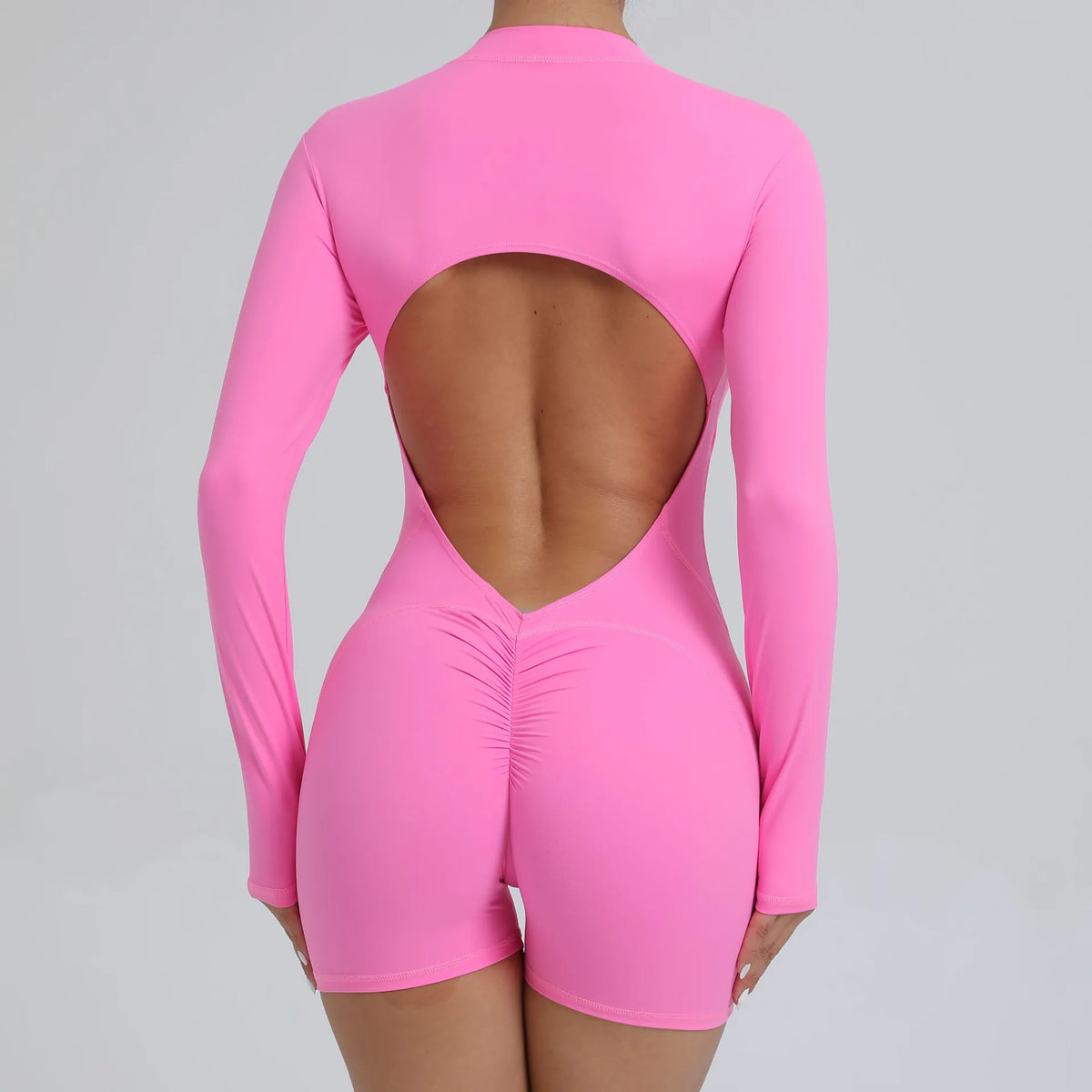 Moisture-Wicking Front Zip Jumpsuit