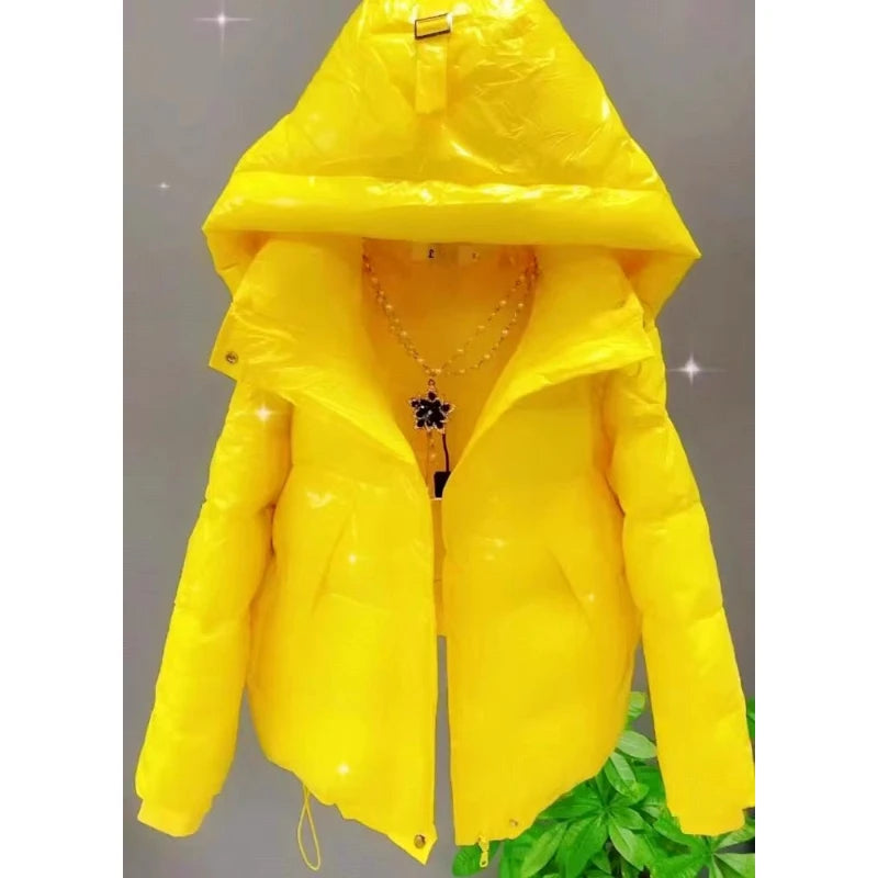 Soft Hooded Cotton Padded Loose Winter Jacket for Women
