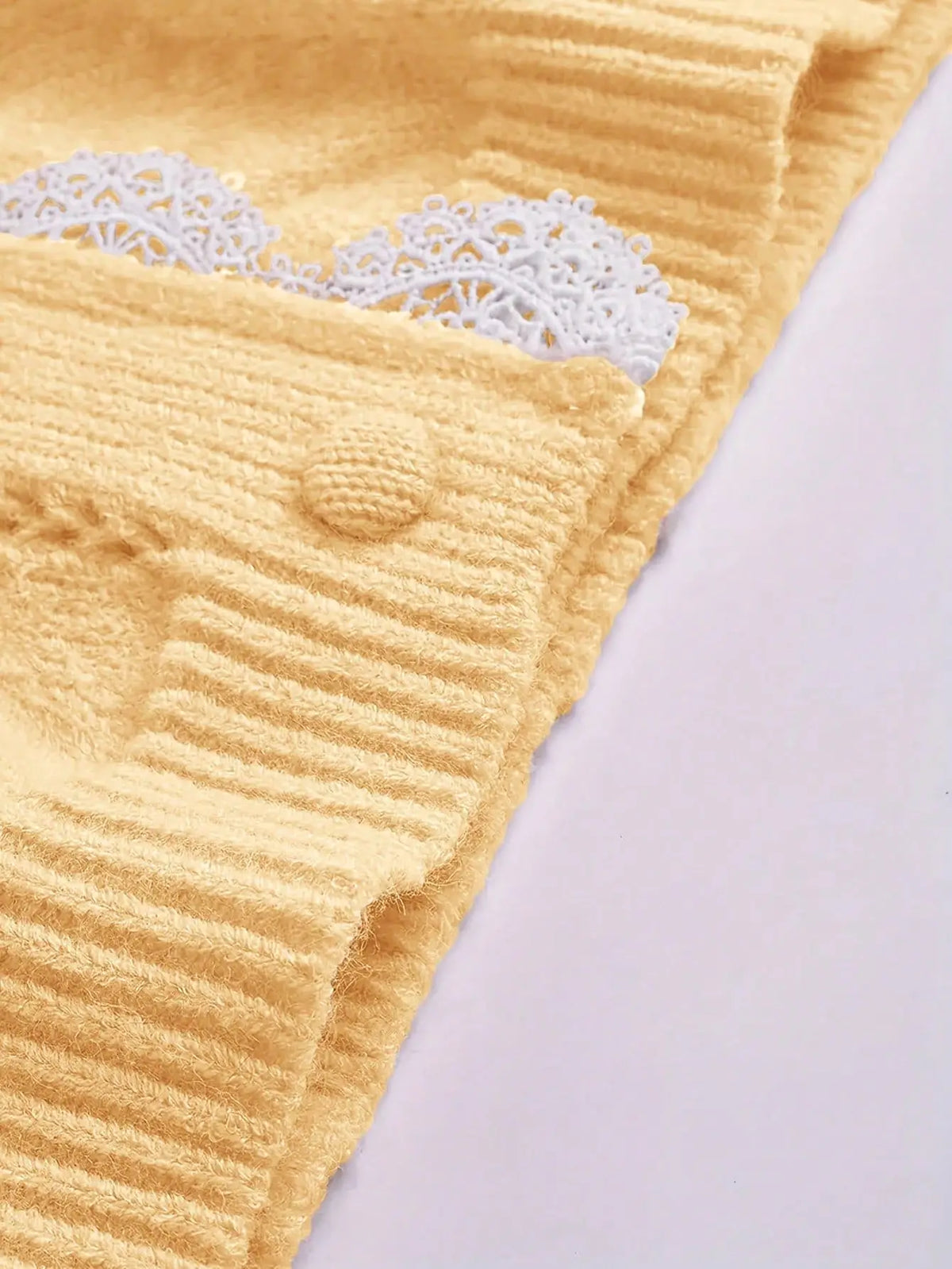 Loose Fit Hollow Out Knit Cardigan Sweater for Women
