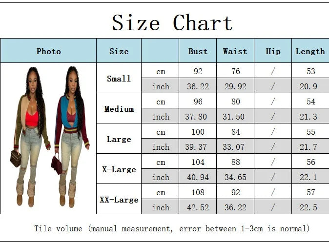 Warm Knitted Cropped Varsity Sweater Jacket for Women