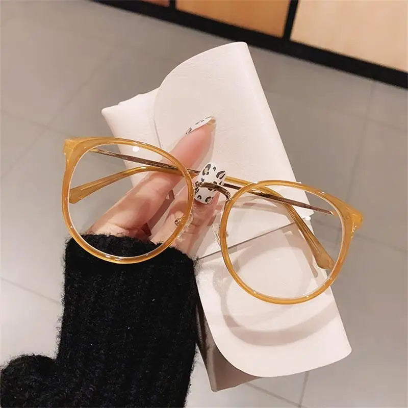 Oversized Leopard Blue Light Reading Glasses for Women