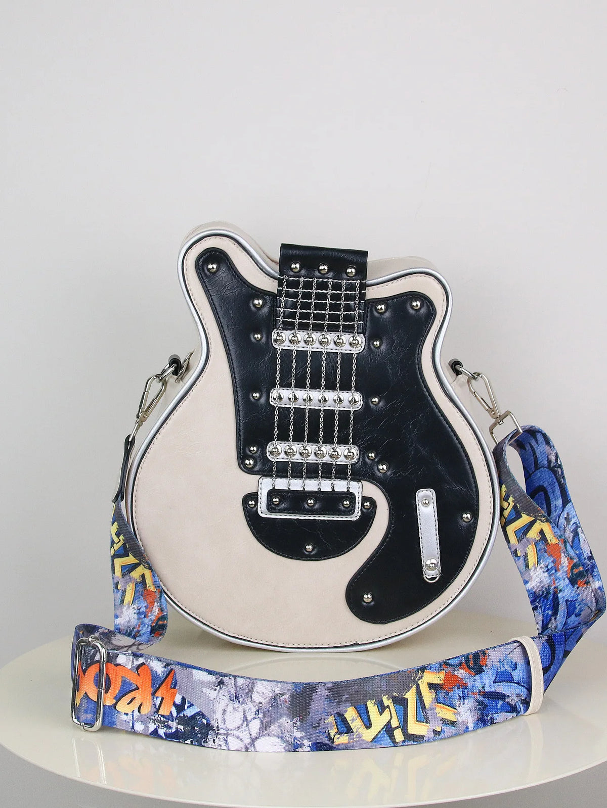 Y2K Guitar Shaped Crossbody Bag