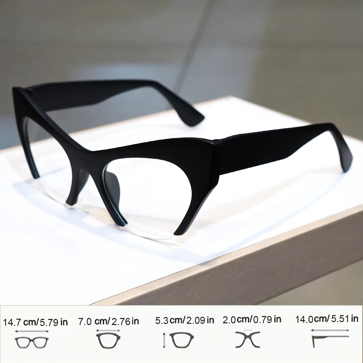 Retro Cat Eye Large Frame Reading Glasses for Women