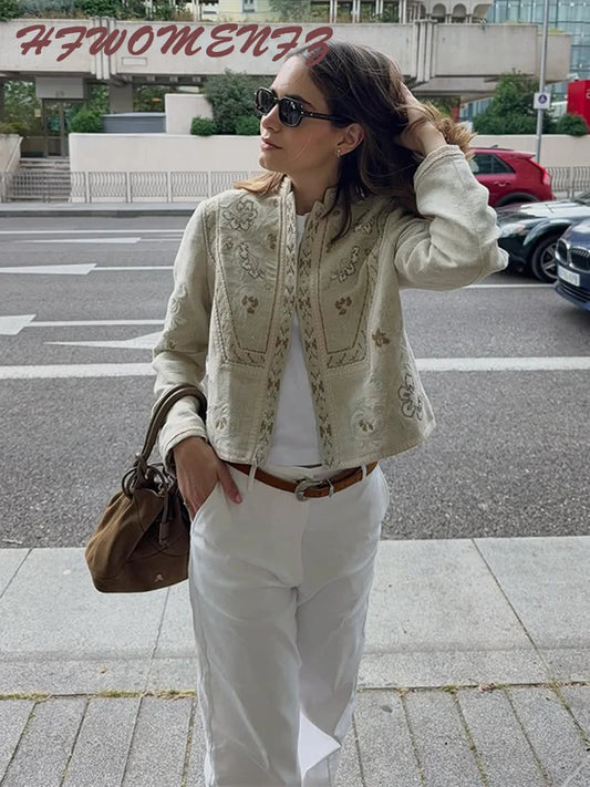 Turn Collar Long Sleeve Coat For Women