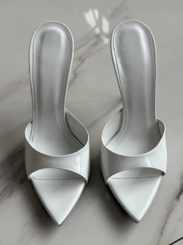 Pointed Toe Slim High Heel Wedding Sandals for Women
