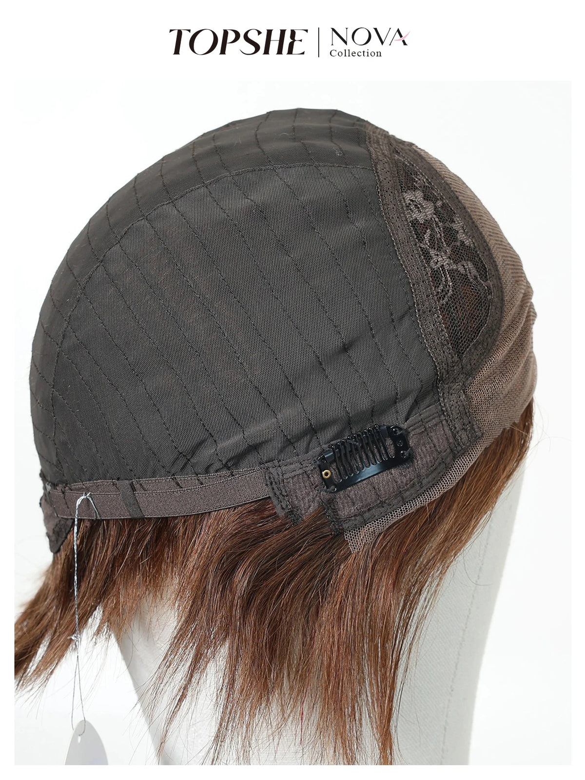 Dark Brown Lace Front Human Hair Short Bob Wig for Women
