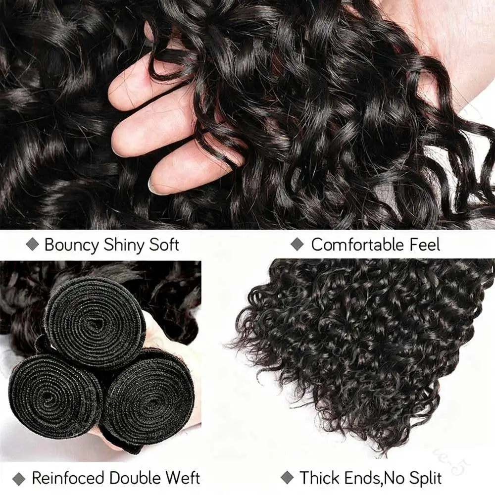 Brazilian Virgin Kinky Jerry Curly Bundles for Women