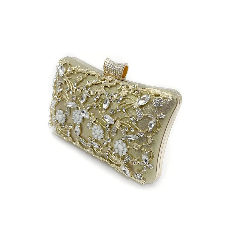 Glitter Rhinestone Shoulder Clutch Bag