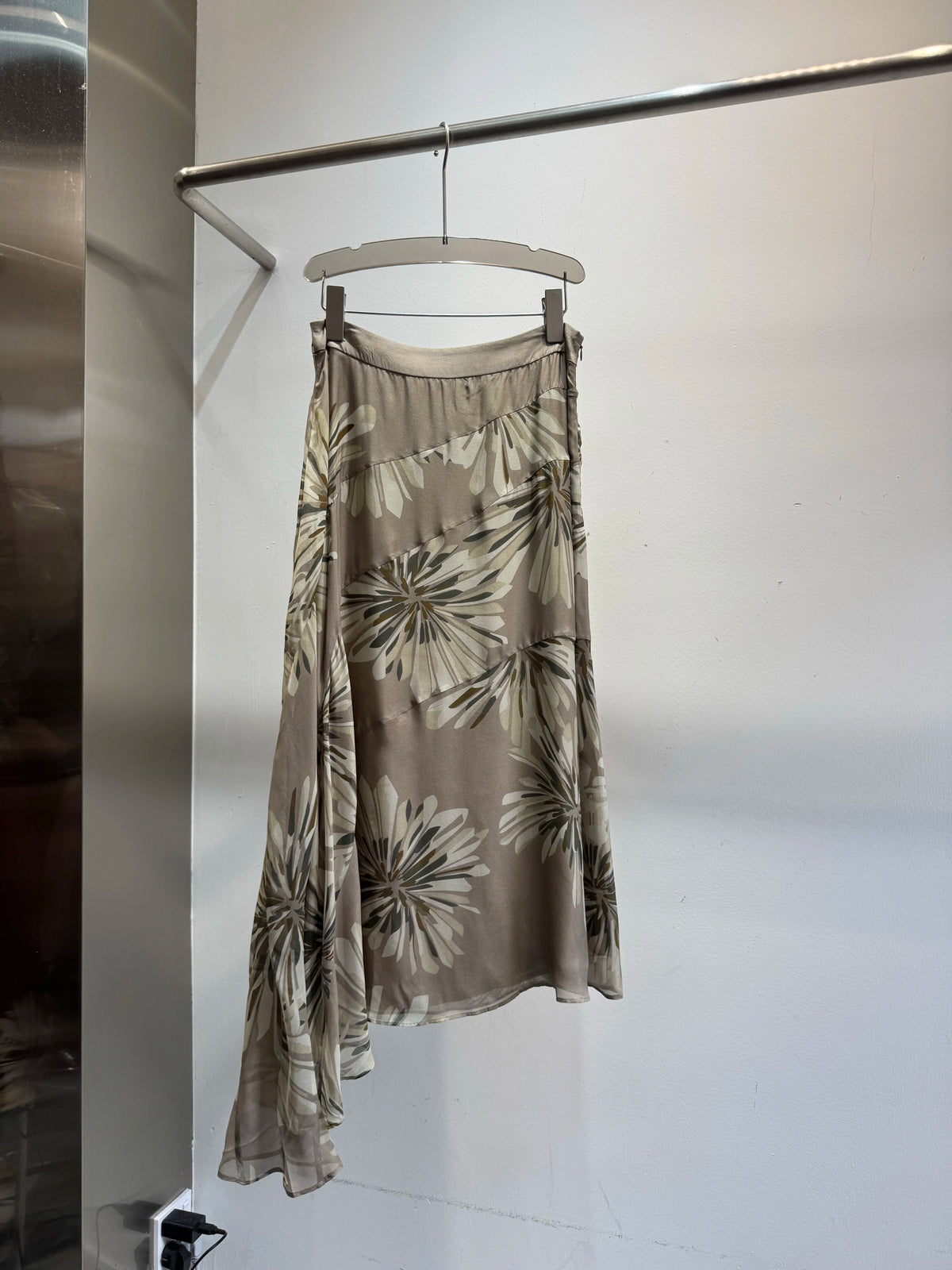 Loose Floral Print Silk Resort Five Piece Set for Women