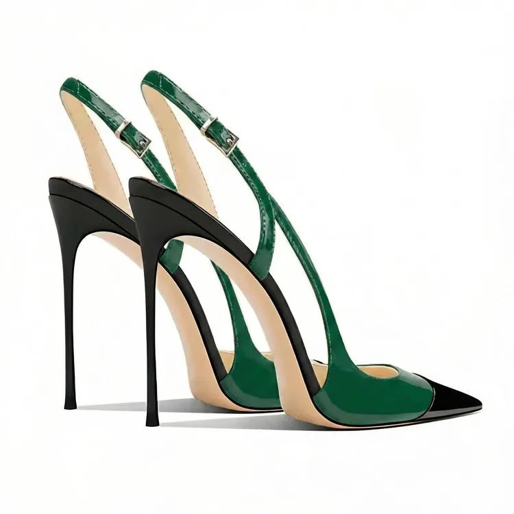 Pointed Toe High Heel Slingback Sandals for Women