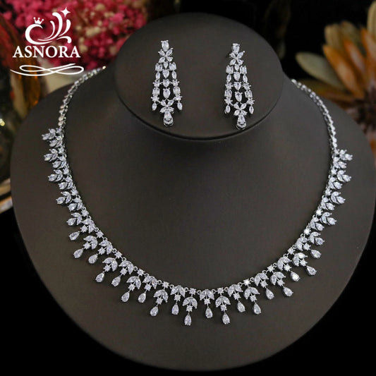 Water Drop Crystal Jewelry Set