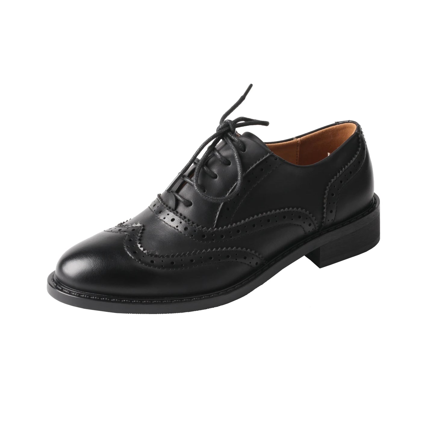Classic Leather Brogue Flats