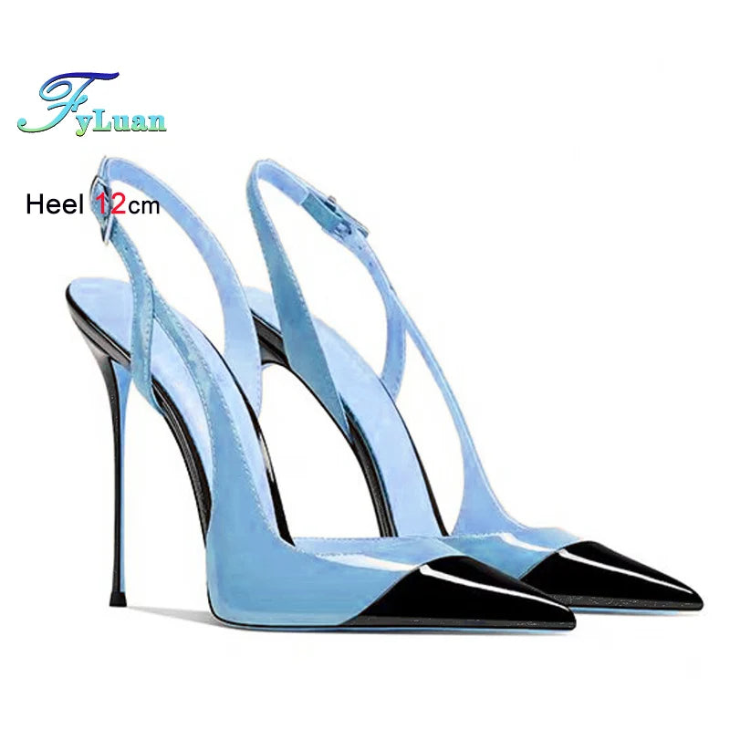 Pointed Toe High Heel Slingback Sandals for Women