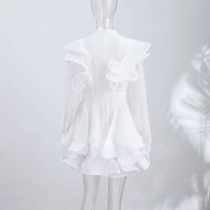 Floral Print Chiffon Tiered Ruffle Maxi Dress for Women