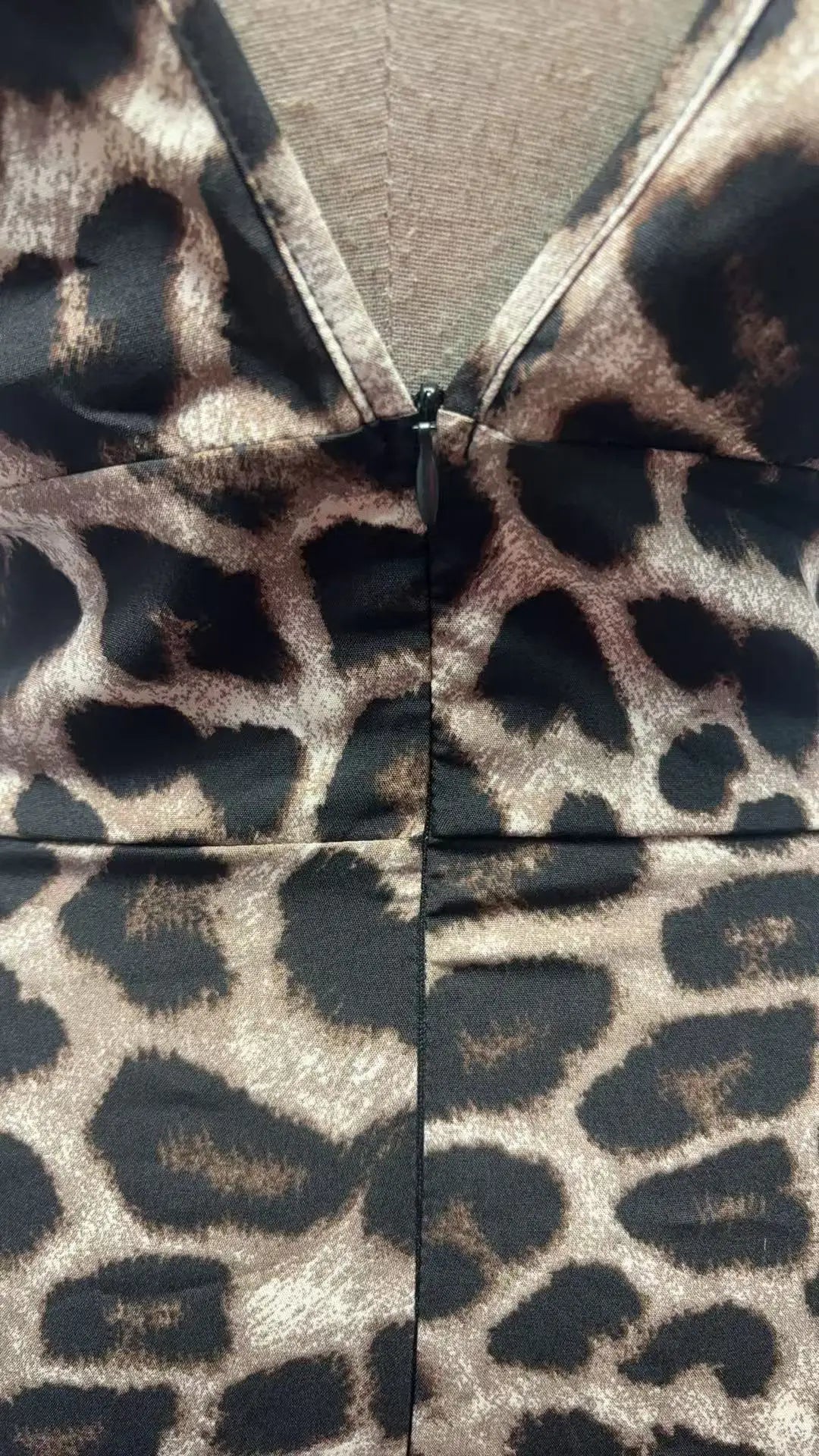 Leopard Print Sleeveless Wide Leg Jumpsuit for Women