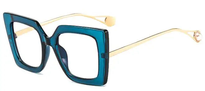 Oversized Leopard Blue Light Blocking Reading Glasses for Women