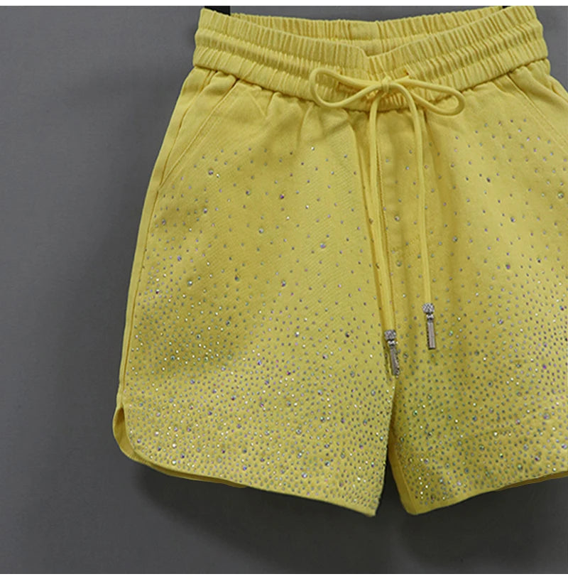 Lightweight High Waist Wide Leg Casual Shorts for Women