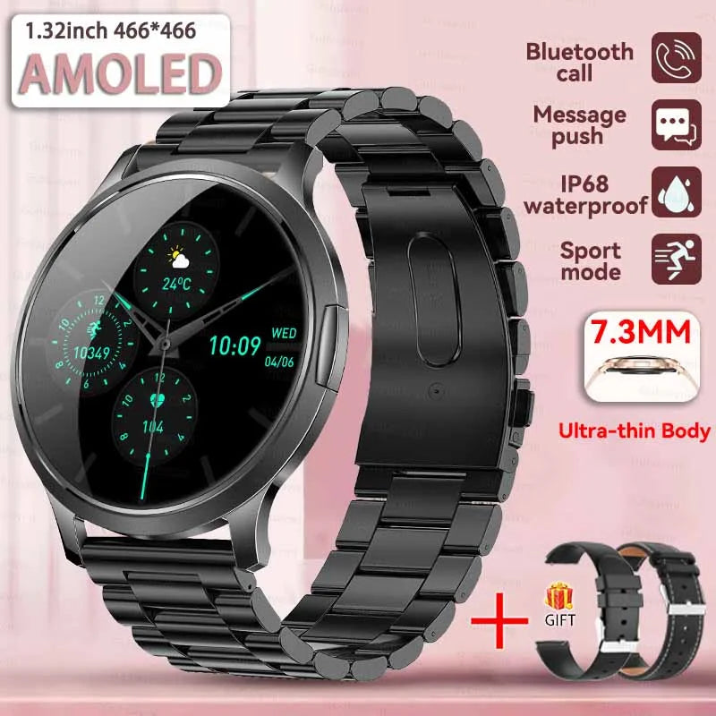 2025 New Smart Watch For Women 1.32"HD AMOLED Screen IP68 Waterproof Heart Rate Women Health Ladies Smartwatches For Android ios