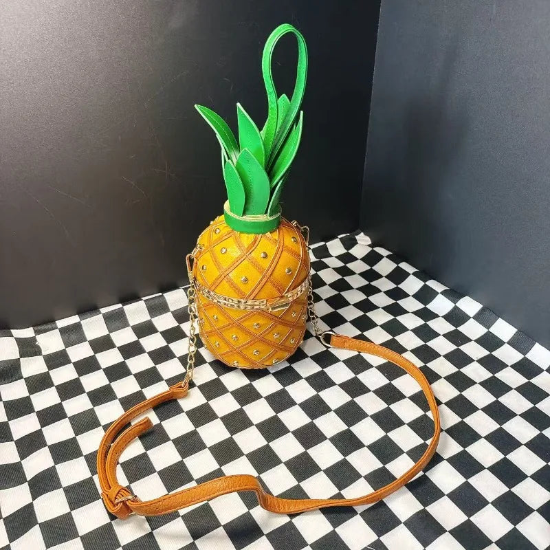 New Women's Shoulder Bag Pineapple Shape Fashionable Women's Shoulder Crossbody Bag Fashionable Casual Women's Bag High Quality